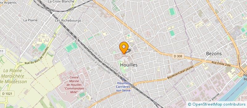 localisation de l'entreprise MONSIEUR QUANG BUI  HOUILLES