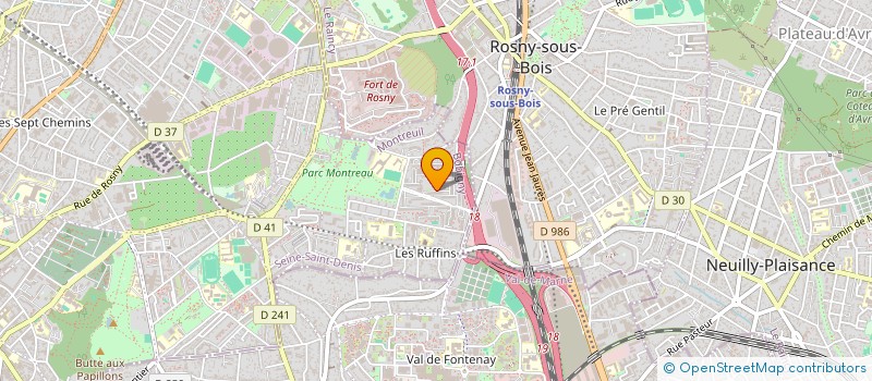 localisation de l'entreprise MONSIEUR QUANG THANH HO à MONTREUIL