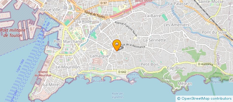 localisation de l'entreprise MONSIEUR QUASSIM LANDI DIWANTESA  TOULON