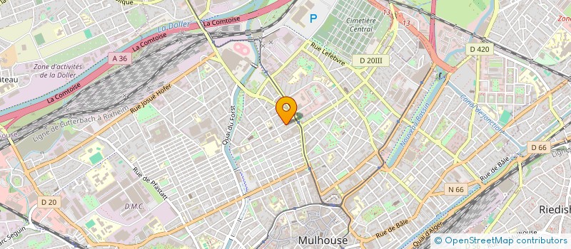 localisation de l'entreprise MONSIEUR QUDRATULLAH MAHMOODZADAH  MULHOUSE