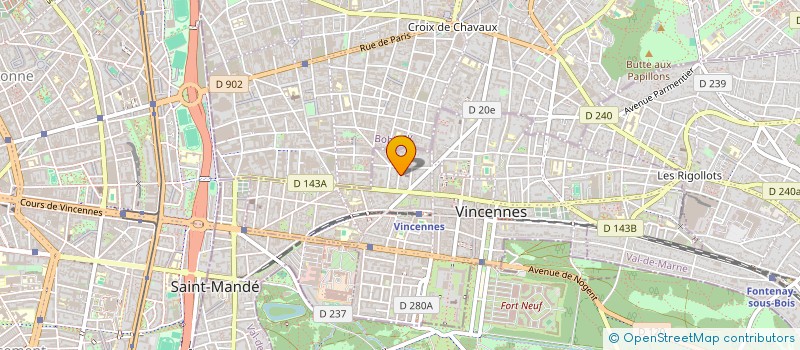 localisation de l'entreprise MONSIEUR QUDRATULLAH NIAZI à VINCENNES