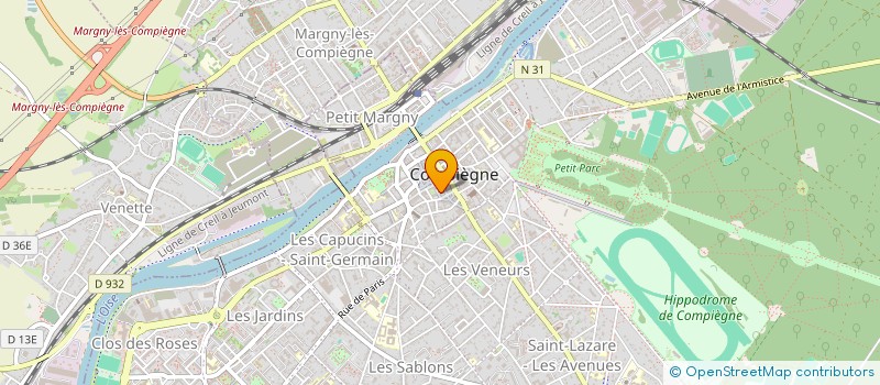 localisation de l'entreprise MONSIEUR QUENDI LAMAUD à COMPIEGNE