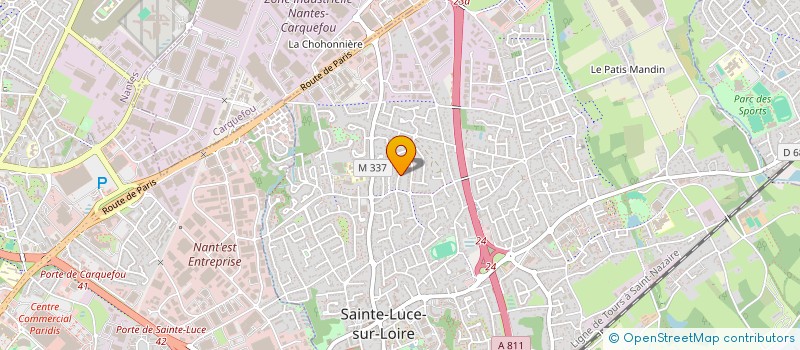 localisation de l'entreprise MONSIEUR QUENTIN ALLAGNAT  SAINTE-LUCE-SUR-LOIRE