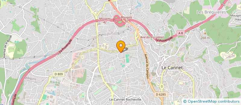 localisation de l'entreprise MONSIEUR QUENTIN ANDRADES à LE CANNET