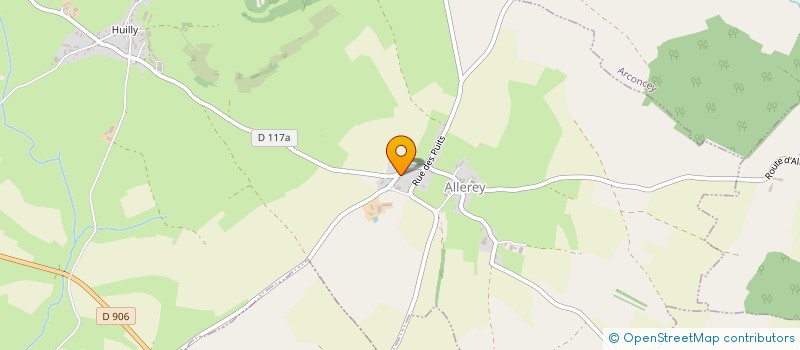 localisation de l'entreprise MONSIEUR QUENTIN ANSART  ALLEREY