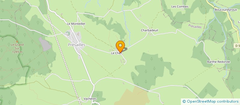 localisation de l'entreprise MONSIEUR QUENTIN APPOURCHAUX  PRESAILLES