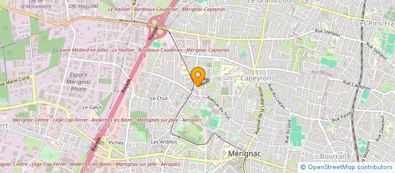 localisation de l'entreprise MONSIEUR QUENTIN ARNEODO  MERIGNAC