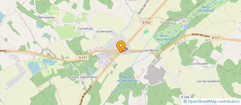 localisation de l'entreprise MONSIEUR QUENTIN BALLEFIN  SOLEYMIEU