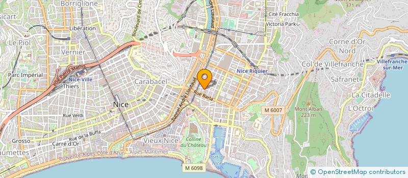 localisation de l'entreprise MONSIEUR QUENTIN BARET à NICE