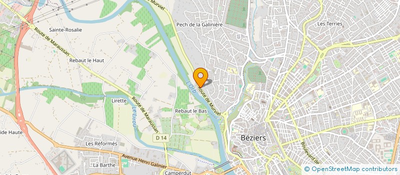 localisation de l'entreprise MONSIEUR QUENTIN BARRET  BEZIERS