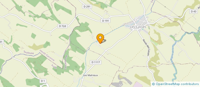 localisation de l'entreprise MONSIEUR QUENTIN BARTHES  LES CASSES