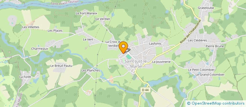 localisation de l'entreprise MONSIEUR QUENTIN BASSALER  SAINT-JUST-LE-MARTEL