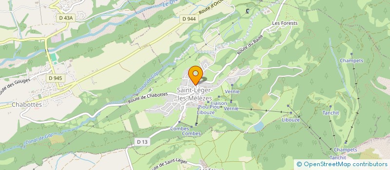 localisation de l'entreprise MONSIEUR QUENTIN BAUDUIN  SAINT-LEGER-LES-MELEZES