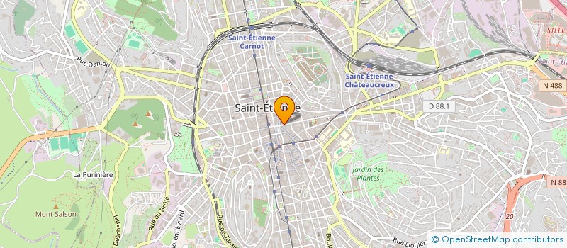 localisation de l'entreprise MONSIEUR QUENTIN BEAUFRETON  SAINT-ETIENNE