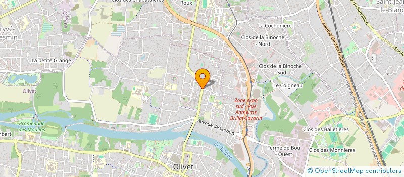 localisation de l'entreprise MONSIEUR QUENTIN BEAUVALLET  OLIVET