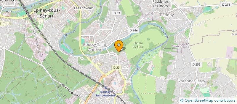 localisation de l'entreprise MONSIEUR QUENTIN BECCARIA  BOUSSY-SAINT-ANTOINE