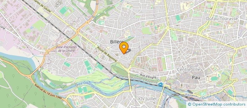 localisation de l'entreprise MONSIEUR QUENTIN BECHADE  BILLERE