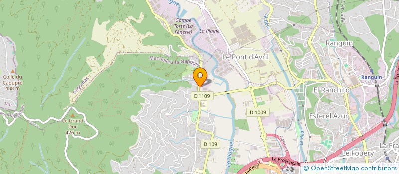 localisation de l'entreprise MONSIEUR QUENTIN BECHADE  MANDELIEU-LA-NAPOULE