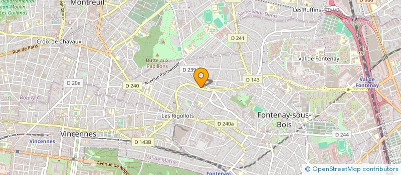 localisation de l'entreprise MONSIEUR QUENTIN BEGUIER à FONTENAY-SOUS-BOIS