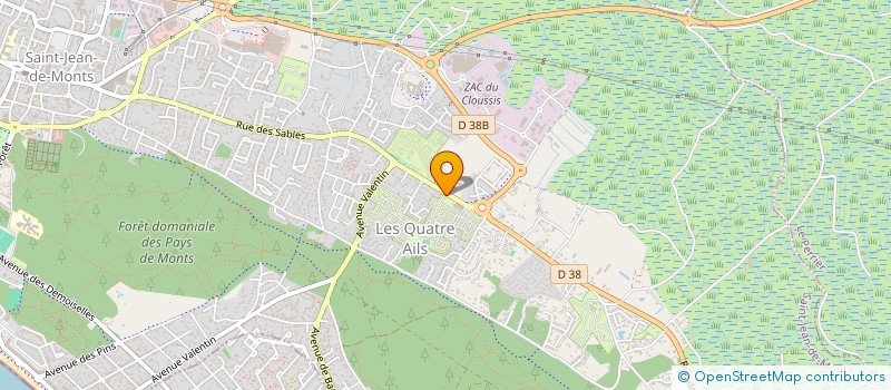 localisation de l'entreprise MONSIEUR QUENTIN BEILLARD  SAINT-JEAN-DE-MONTS