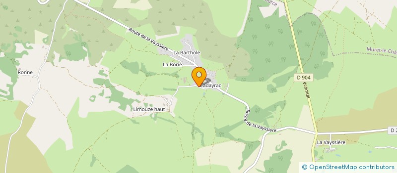 localisation de l'entreprise MONSIEUR QUENTIN BELREDON  SALLES-LA-SOURCE