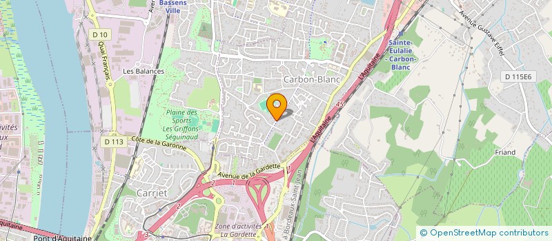 localisation de l'entreprise MONSIEUR QUENTIN BENANOU  CARBON-BLANC