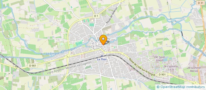 localisation de l'entreprise MONSIEUR QUENTIN BENCTEUX  LE THOR