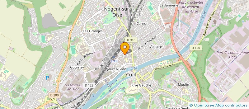 localisation de l'entreprise MONSIEUR QUENTIN BENOIT  CREIL