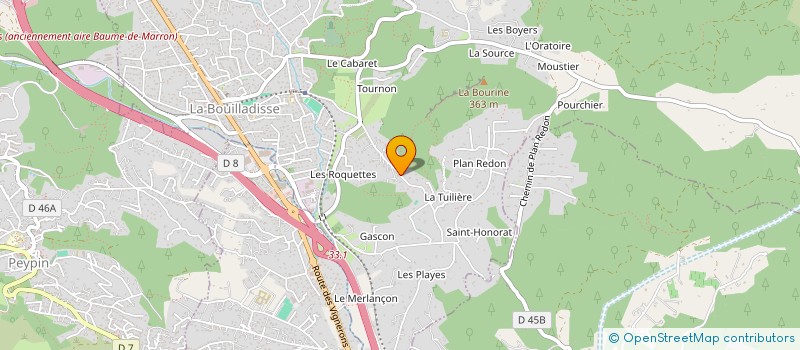 localisation de l'entreprise MONSIEUR QUENTIN BEOLETTO  LA BOUILLADISSE