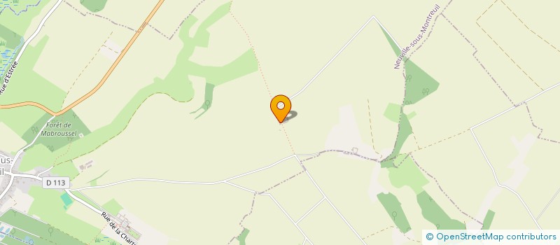 localisation de l'entreprise MONSIEUR QUENTIN BERNARD  NEUVILLE-SOUS-MONTREUIL