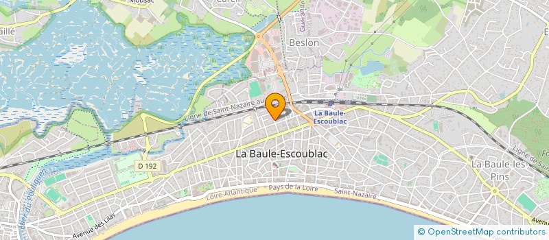 localisation de l'entreprise MONSIEUR QUENTIN BERNARD  LA BAULE-ESCOUBLAC