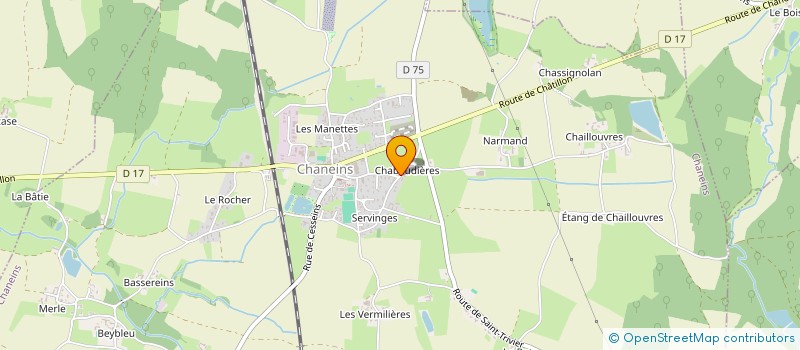 localisation de l'entreprise MONSIEUR QUENTIN BERTEL  CHANEINS