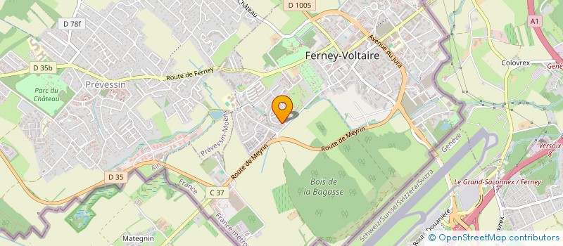 localisation de l'entreprise MONSIEUR QUENTIN BERTHONNEAU à FERNEY-VOLTAIRE