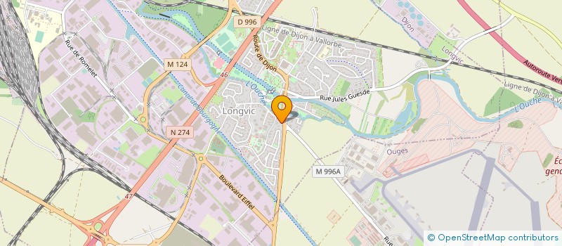 localisation de l'entreprise MONSIEUR QUENTIN BERTRAND  LONGVIC