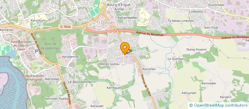 localisation de l'entreprise MONSIEUR QUENTIN BESCOND à QUIMPER