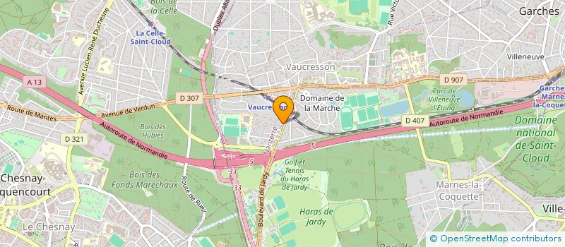 localisation de l'entreprise MONSIEUR QUENTIN BESSON  VAUCRESSON