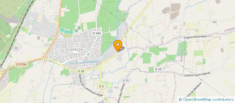 localisation de l'entreprise MONSIEUR QUENTIN BETTINELLI  GRAVESON