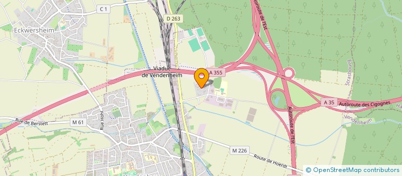 localisation de l'entreprise MONSIEUR QUENTIN BIBERT  VENDENHEIM