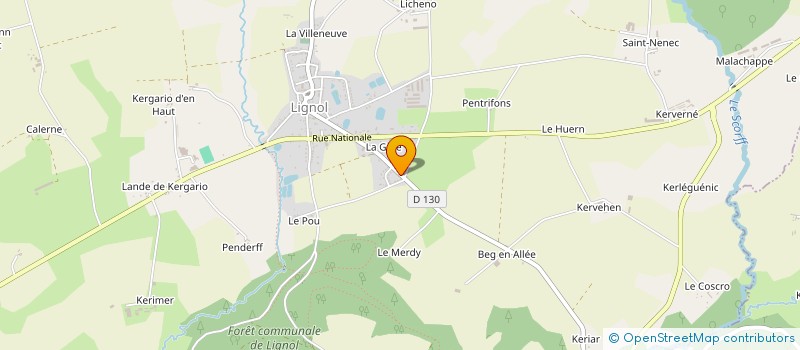 localisation de l'entreprise MONSIEUR QUENTIN BIGNON  LIGNOL