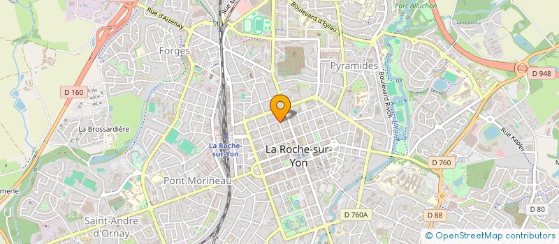 localisation de l'entreprise MONSIEUR QUENTIN BILLEAU  LA ROCHE-SUR-YON