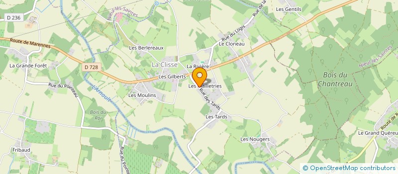 localisation de l'entreprise MONSIEUR QUENTIN BILLOIR  LA CLISSE