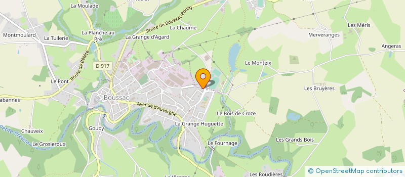 localisation de l'entreprise MONSIEUR QUENTIN BLENET  BOUSSAC
