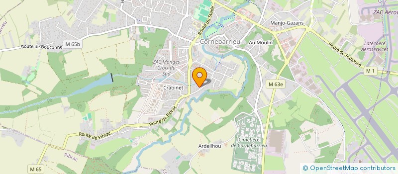 localisation de l'entreprise MONSIEUR QUENTIN BOHER  CORNEBARRIEU