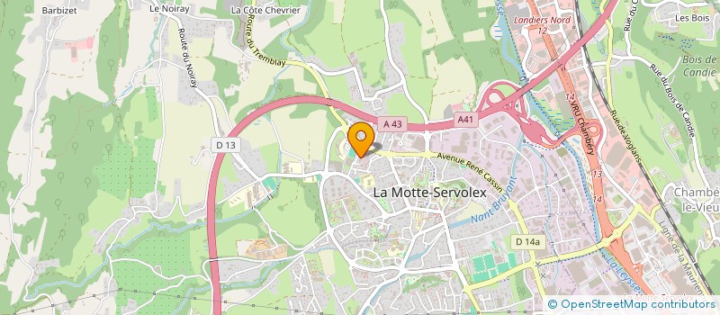 localisation de l'entreprise MONSIEUR QUENTIN BOISSEAU  LA MOTTE-SERVOLEX