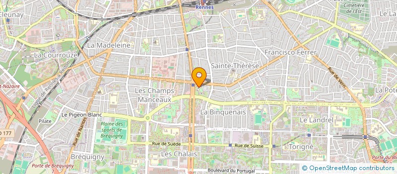 localisation de l'entreprise MONSIEUR QUENTIN BOLATRE  RENNES