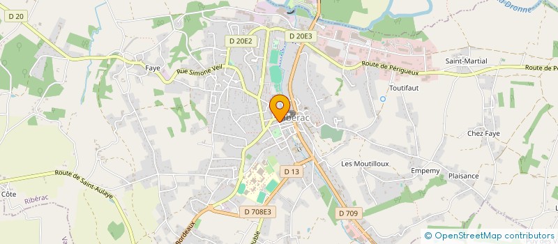 localisation de l'entreprise MONSIEUR QUENTIN BONNICHON  RIBERAC