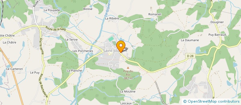 localisation de l'entreprise MONSIEUR QUENTIN BONNIN à SAINT-JOUVENT