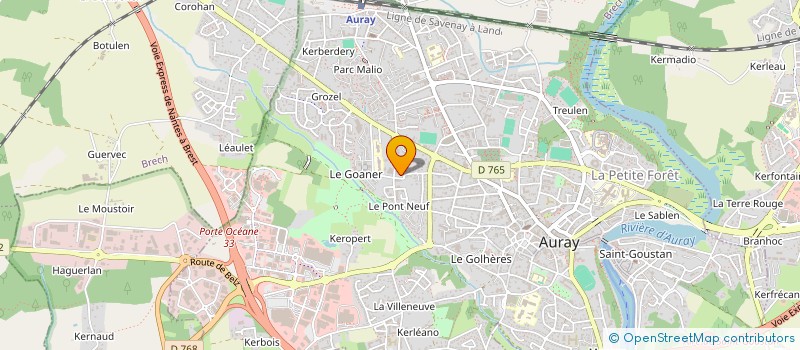 localisation de l'entreprise MONSIEUR QUENTIN BONNO à AURAY