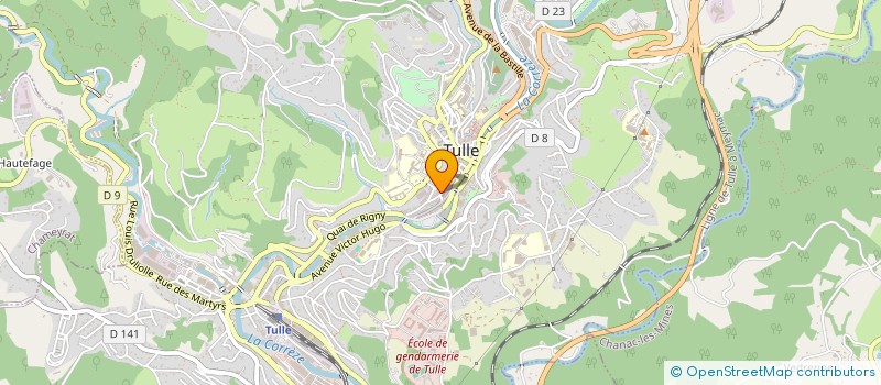 localisation de l'entreprise MONSIEUR QUENTIN BORIE  TULLE