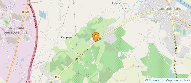 localisation de l'entreprise MONSIEUR QUENTIN BORTOLUSSI  LABASTIDE-SAINT-PIERRE